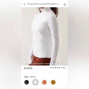 Athleta Flurry Force Insulated PrimaLoft jacket